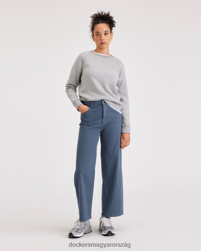 Dockers nők farmer szabású nadrág, magas egyenes szabású P840P1128 ruházat vintage indigó - kék