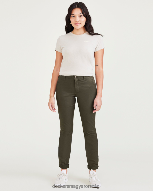 Dockers nők hétvégi csinos, karcsú szabású P840P1309 ruházat erdei éjszaka - zöld
