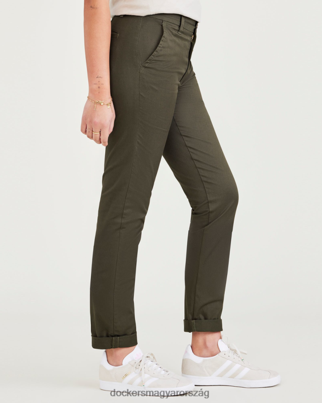 Dockers nők hétvégi csinos, karcsú szabású P840P1309 ruházat erdei éjszaka - zöld