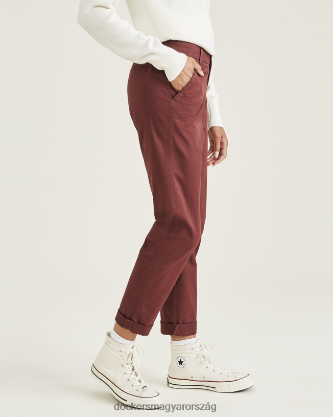 Dockers nők hétvégi csinos, karcsú szabású P840P1311 ruházat keserű csokoládé - ​​barna