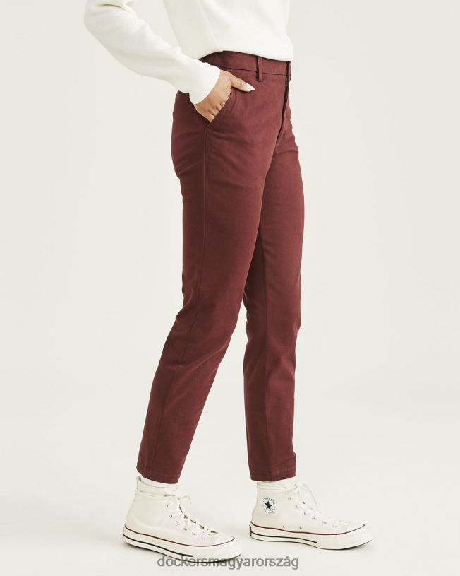 Dockers nők hétvégi csinos, vékony szabású P840P1323 ruházat keserű csokoládé - ​​barna