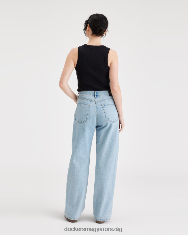 Dockers nők közepes magasságú farmer, laza szabású P840P1198 ruházat monte - tan