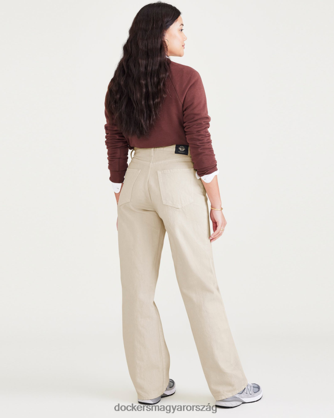 Dockers nők közepes magasságú farmer, laza szabású P840P1296 ruházat Cser