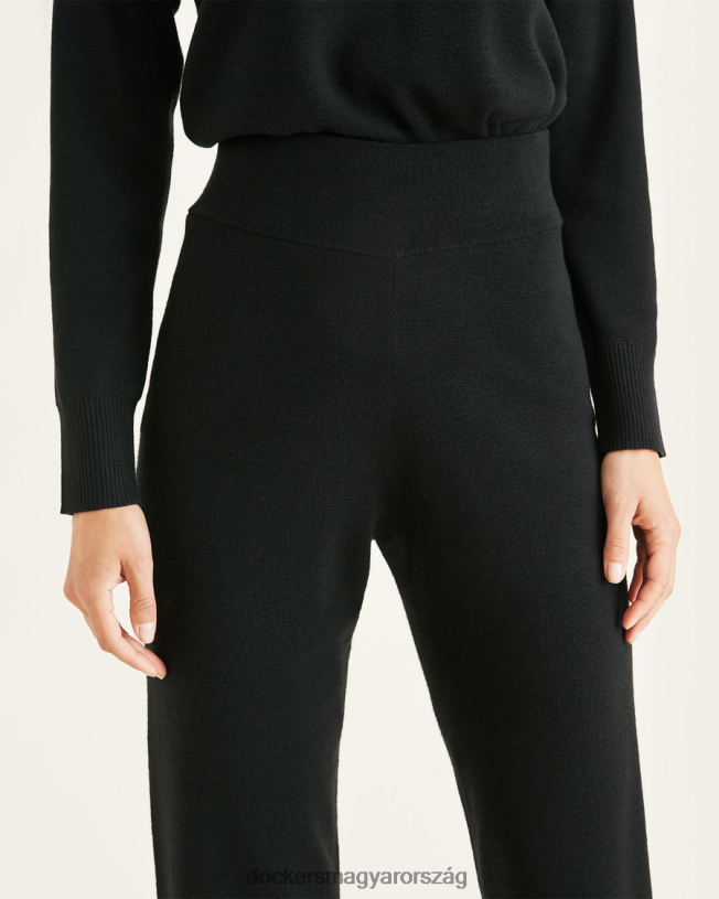 Dockers nők vágott chinos pulóver, keskeny szabású P840P1333 ruházat ásványi fekete