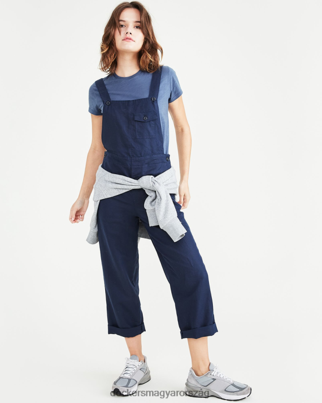 Dockers nők vászon overall, egyenes szabású P840P1285 ruházat sötétkék blézer - kék