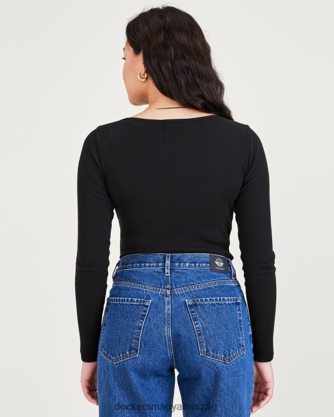 Dockers nők body, vékony szabású P840P1276 ruházat fekete