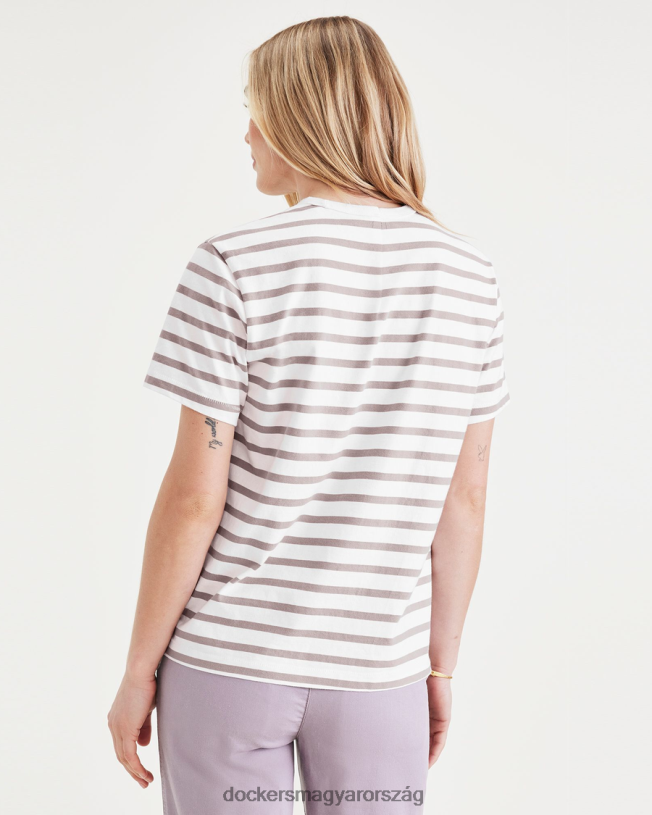 Dockers nők eredeti crewneck póló, normál szabású P840P1281 ruházat zöldfa lila galamb - lila