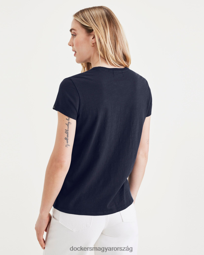 Dockers nők grafikus póló, vékony szabású P840P1267 ruházat sötétkék blézer - kék