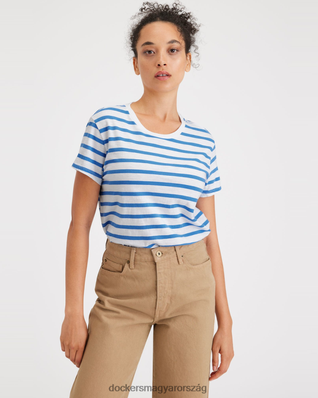 Dockers nők kedvenc póló, vékony szabású P840P1141 ruházat montara kerámia kék