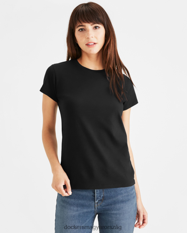Dockers nők kedvenc póló, vékony szabású P840P1142 ruházat ásványi fekete