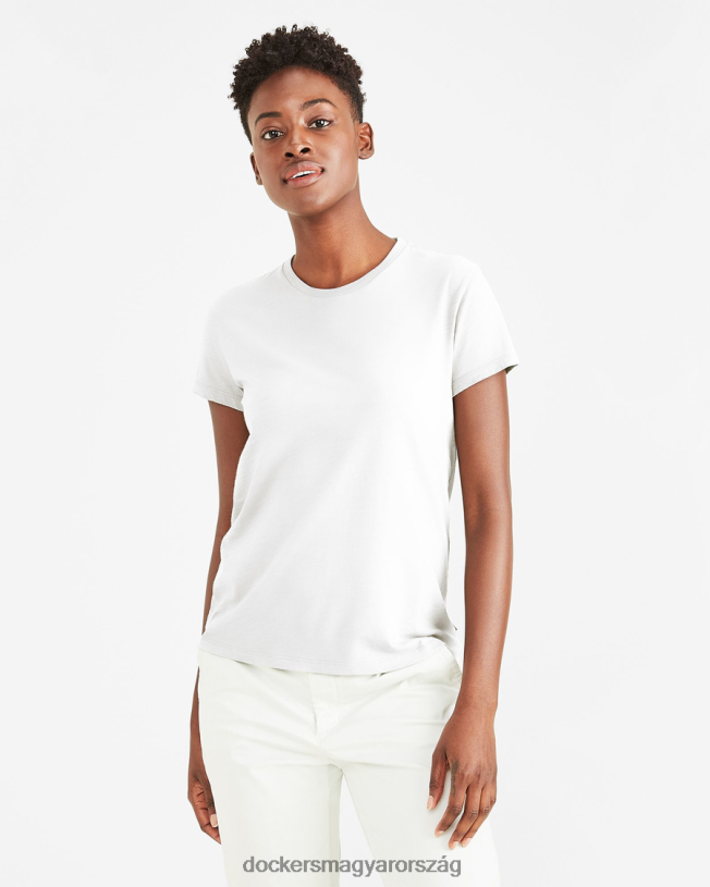 Dockers nők kedvenc póló, vékony szabású P840P1143 ruházat papír fehér