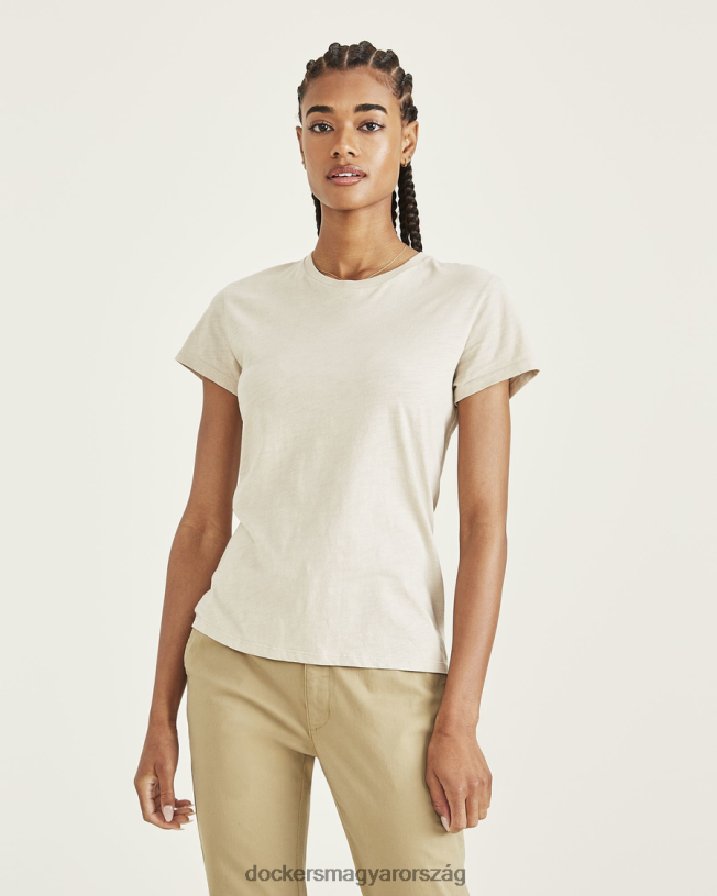 Dockers nők kedvenc póló, vékony szabású P840P1238 ruházat szaharai khaki