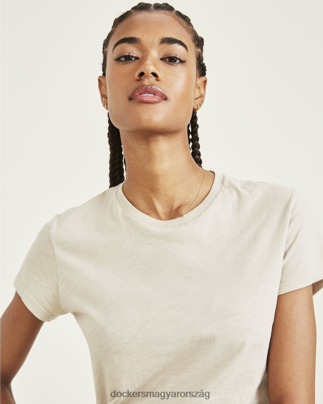 Dockers nők kedvenc póló, vékony szabású P840P1238 ruházat szaharai khaki