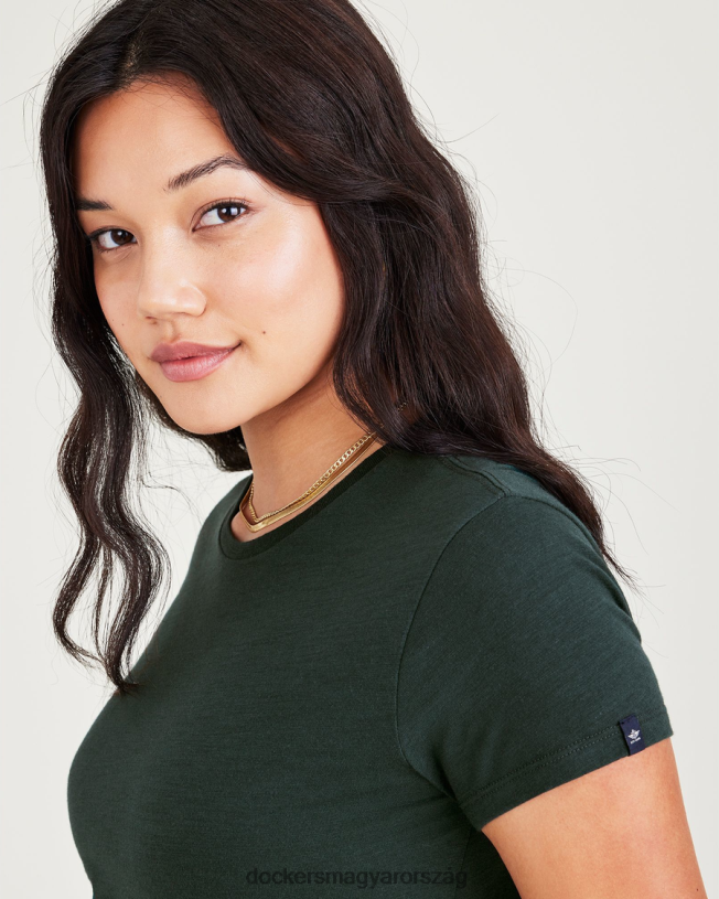 Dockers nők kedvenc póló, vékony szabású P840P1239 ruházat fenyves - zöld