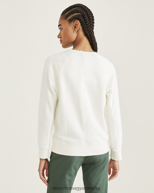 Dockers nők crewneck pulóver, klasszikus szabású P840P1262 ruházat kócsag - fehér