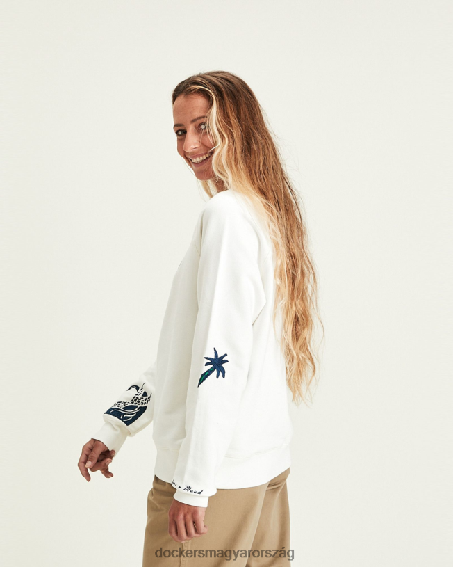 Dockers nők maud le autó ikon pulóver P840P1196 ruházat festetlen greige - szürke