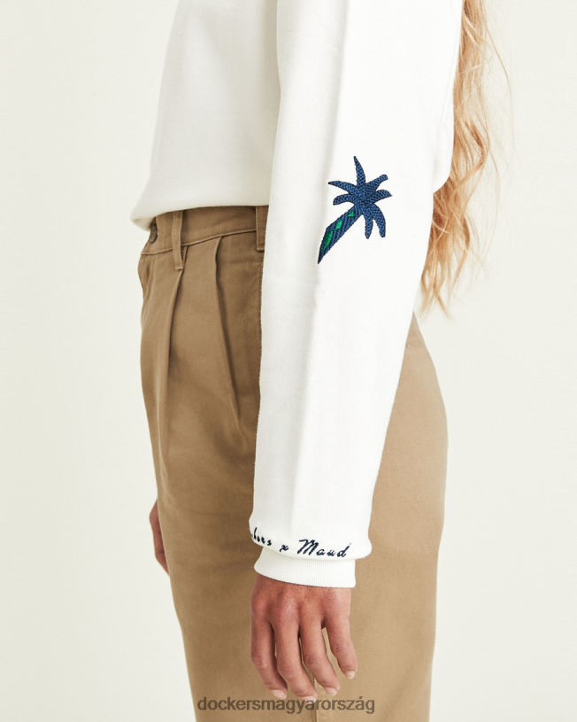 Dockers nők maud le autó ikon pulóver P840P1196 ruházat festetlen greige - szürke