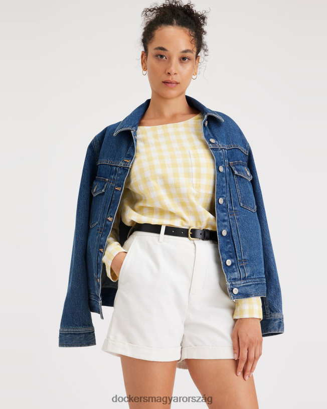 Dockers nők eredeti chino short P840P1159 ruházat fényes fehér