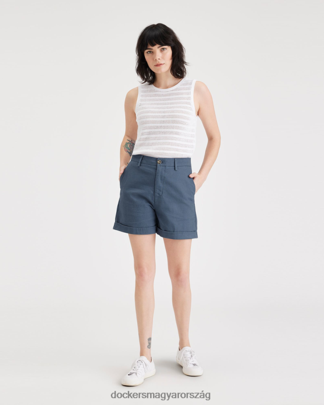 Dockers nők eredeti chino short P840P1160 ruházat vintage indigó - kék