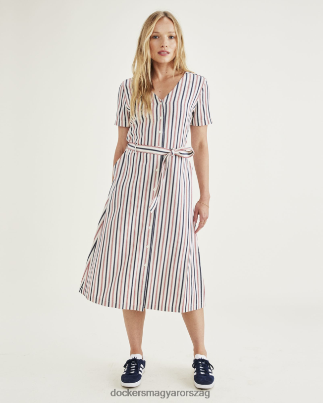 Dockers nők midi ruha P840P1268 ruházat cseresznyebomba - piros