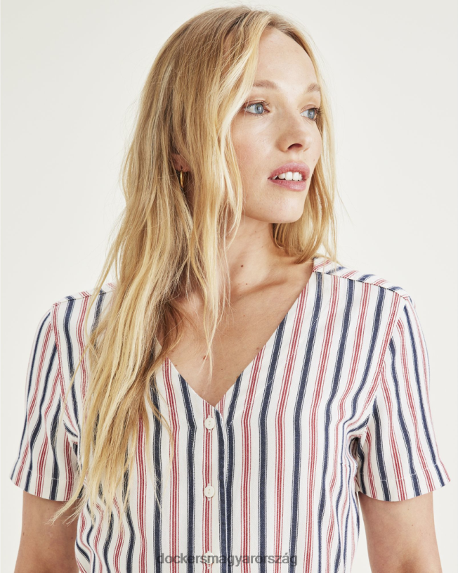 Dockers nők midi ruha P840P1268 ruházat cseresznyebomba - piros