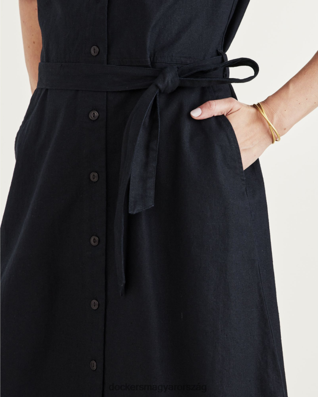 Dockers nők midi ruha P840P1269 ruházat gyönyörű fekete
