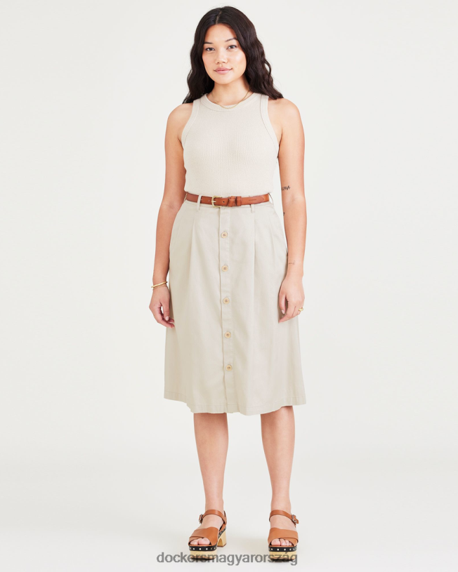 Dockers nők midi szoknya P840P1292 ruházat szaharai khaki