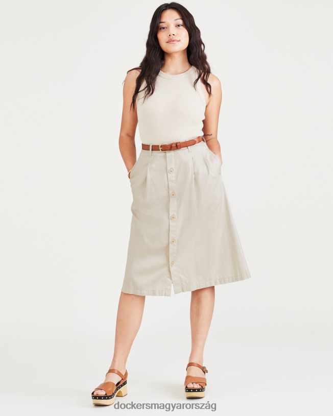 Dockers nők midi szoknya P840P1292 ruházat szaharai khaki