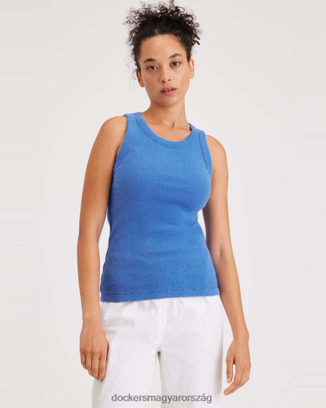 Dockers nők kötött tank, vékony szabású P840P1135 ruházat kerámia kék