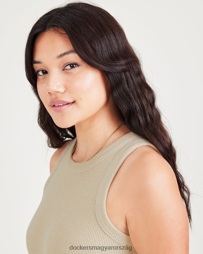 Dockers nők kötött tank, vékony szabású P840P1314 ruházat szaharai khaki