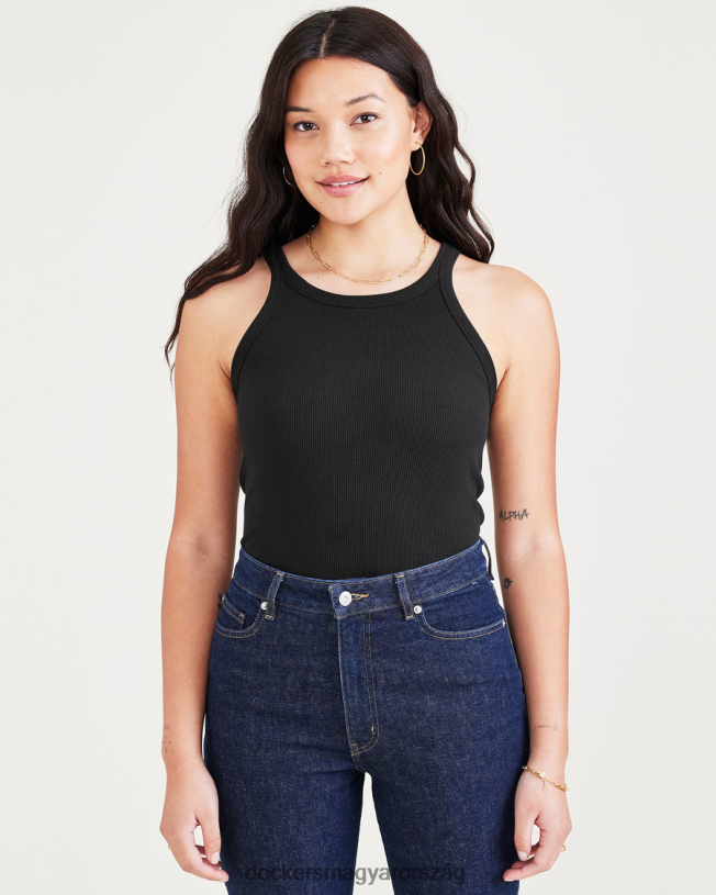 Dockers nők kedvenc tank, vékony szabású P840P1185 ruházat gyönyörű fekete