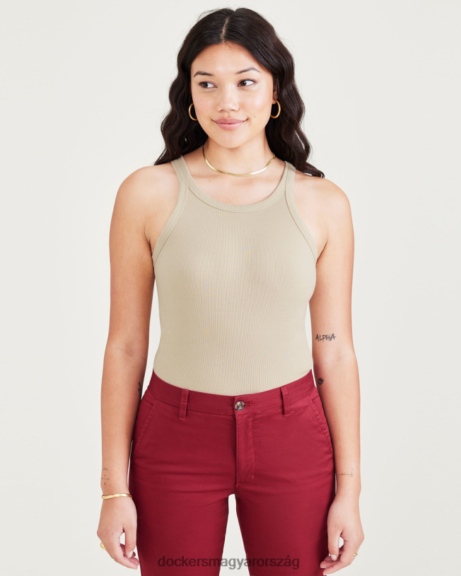 Dockers nők kedvenc tank, vékony szabású P840P1317 ruházat szaharai khaki